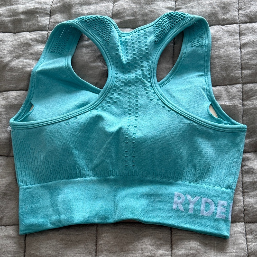 Ryderwear Aqua Seamless Workout Set Size Small | Sports Bra + Shorts NWOT - Picture 5 of 6